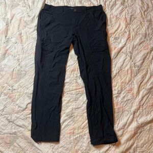 mier men’s black outdoor nylon hiking pants with drawstring ankles. size xxl